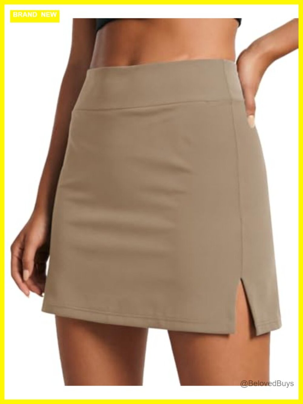 Women's Golf Skort High Waisted Split Hem Athletic Tennis Pickleball Skirt